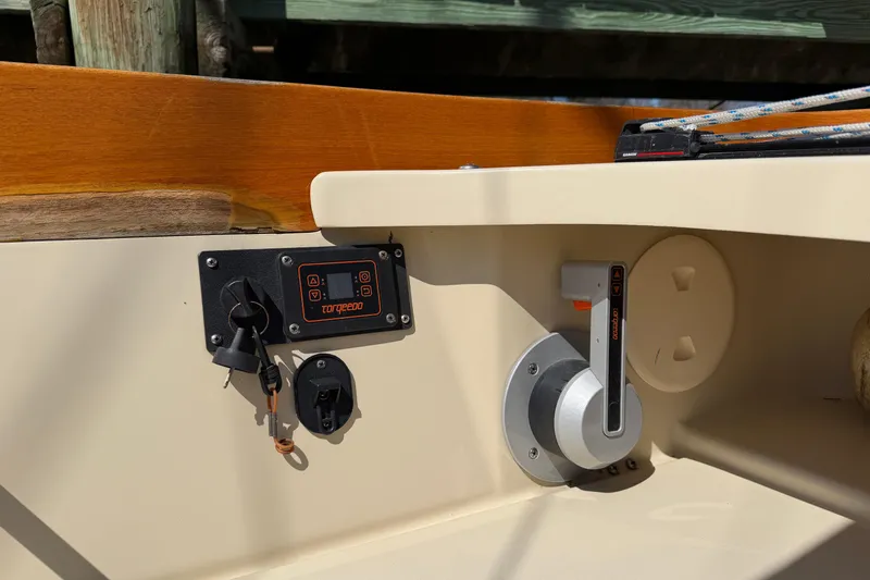 Slide: The Image of Control panel of a 2014 C.W. Hood 32 Daysailer with Torqeedo throttle. - 11