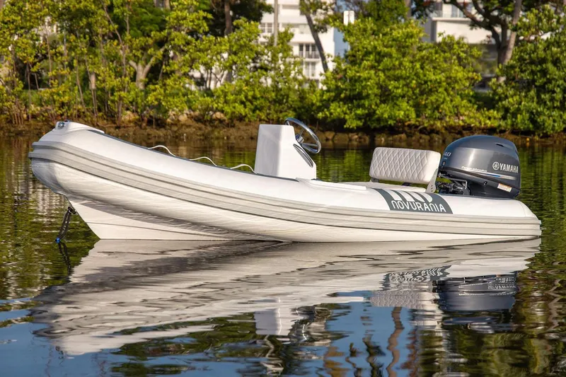 Slide: The Image of Manufacturer Provided Image: 2026 Novurania DL 360 boat on calm water. - 5