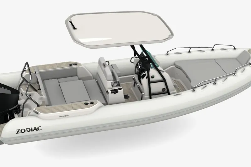 The Image of 2026 Zodiac Medline 7.5 boat with sleek design and spacious seating. - 0