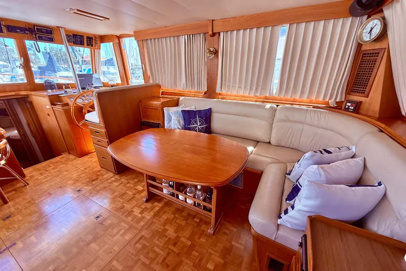 Slide: The Image of Interior of a 1992 Grand Banks 46 Classic yacht. - 12