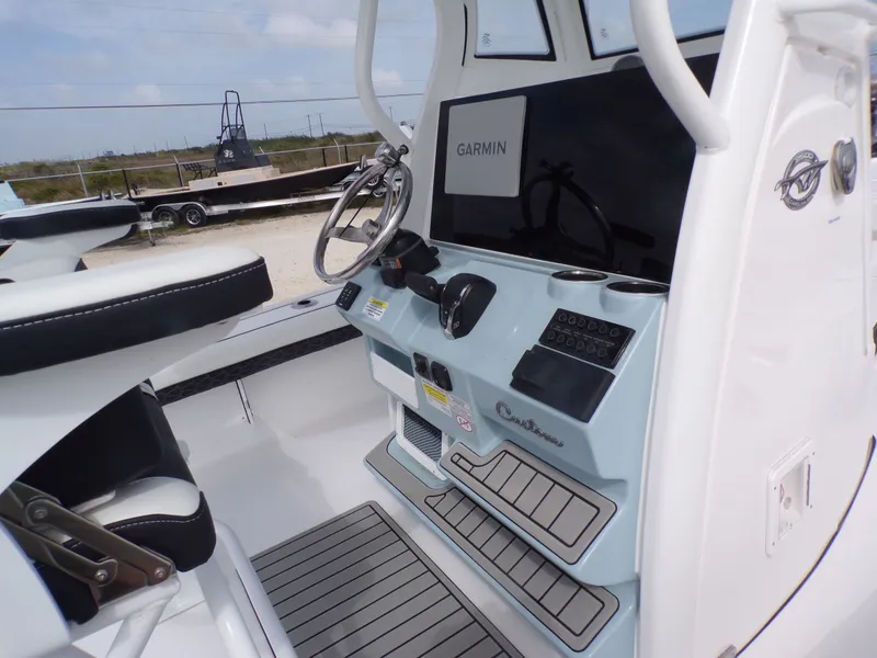 Slide: The Image of Interior view of the 2026 Tidewater 2500 Carolina Bay boat. - 6