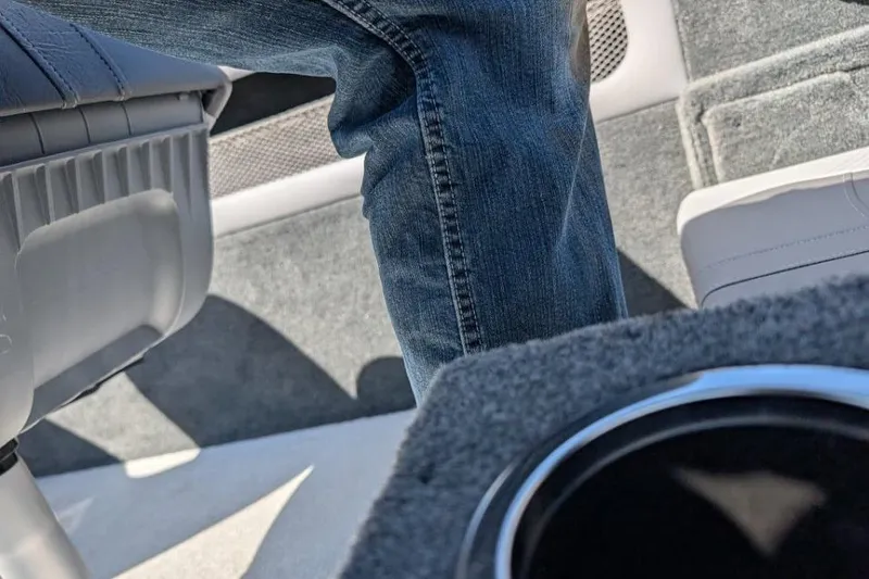 Slide: The Image of Interior of 2026 Starcraft Superfisherman 186 boat with seating and cup holder. - 29