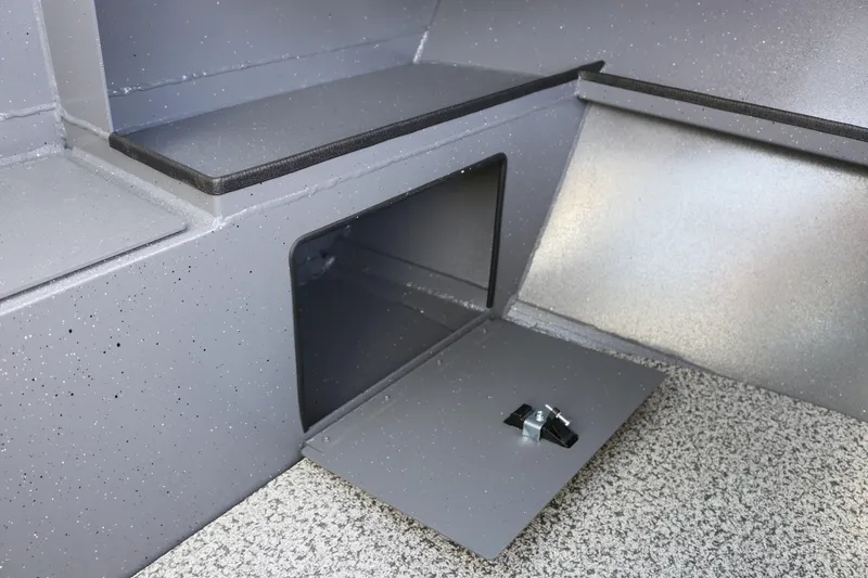 Slide: The Image of Interior storage compartment of 2026 Alumaweld Stryker 202 boat. - 23