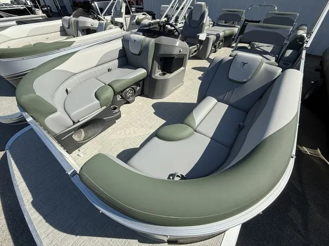 Slide: The Image of 2026 Tahoe LTZ 23 FT Quad Lounger Shift with luxurious seating. - 5