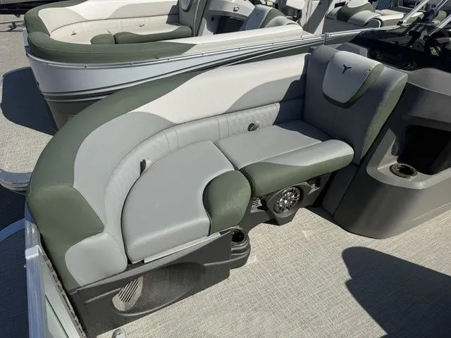 Slide: The Image of Interior of 2026 Tahoe LTZ - 23 FT Quad Lounger Shift boat. - 6