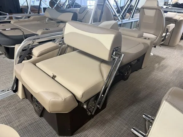 Slide: The Image of Interior of 2026 Tahoe LTZ - 23 FT Quad Lounger Shift. - 13