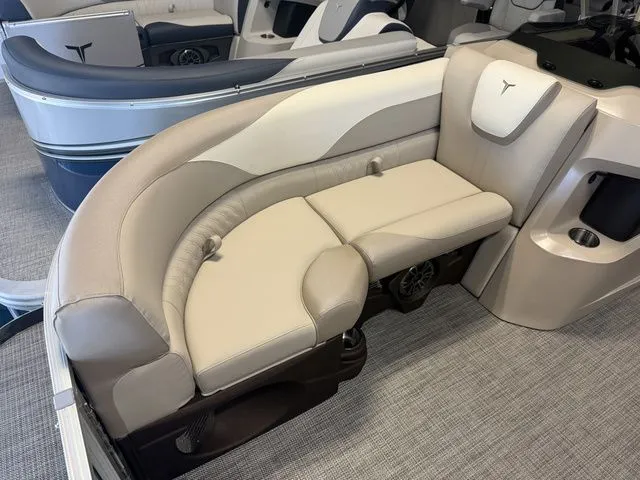 Slide: The Image of 2026 Tahoe LTZ boat with luxurious quad lounger seating area. - 6