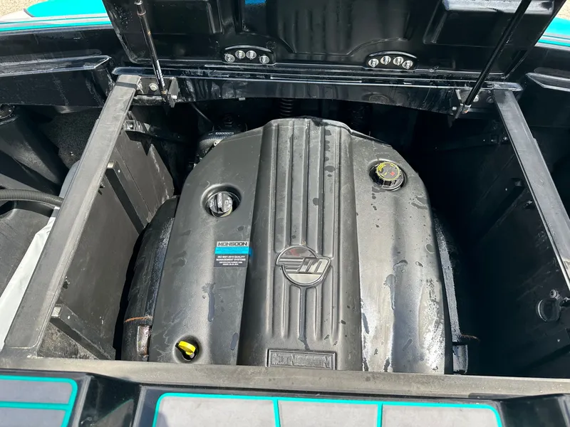 Slide: The Image of Engine compartment of 2022 Malibu Wakesetter 23 LSV with Monsoon engine. - 21