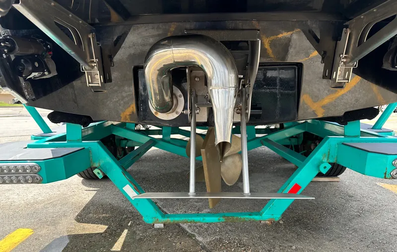 Slide: The Image of Underside of a 2022 Malibu Wakesetter 23 LSV with trailer. - 6