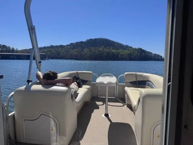 Slide: The Image of Sun Tracker Party Cruiser 32 i/o w/ 2008 Mercruiser 3.0L w/Trailer Included 2008 - 5