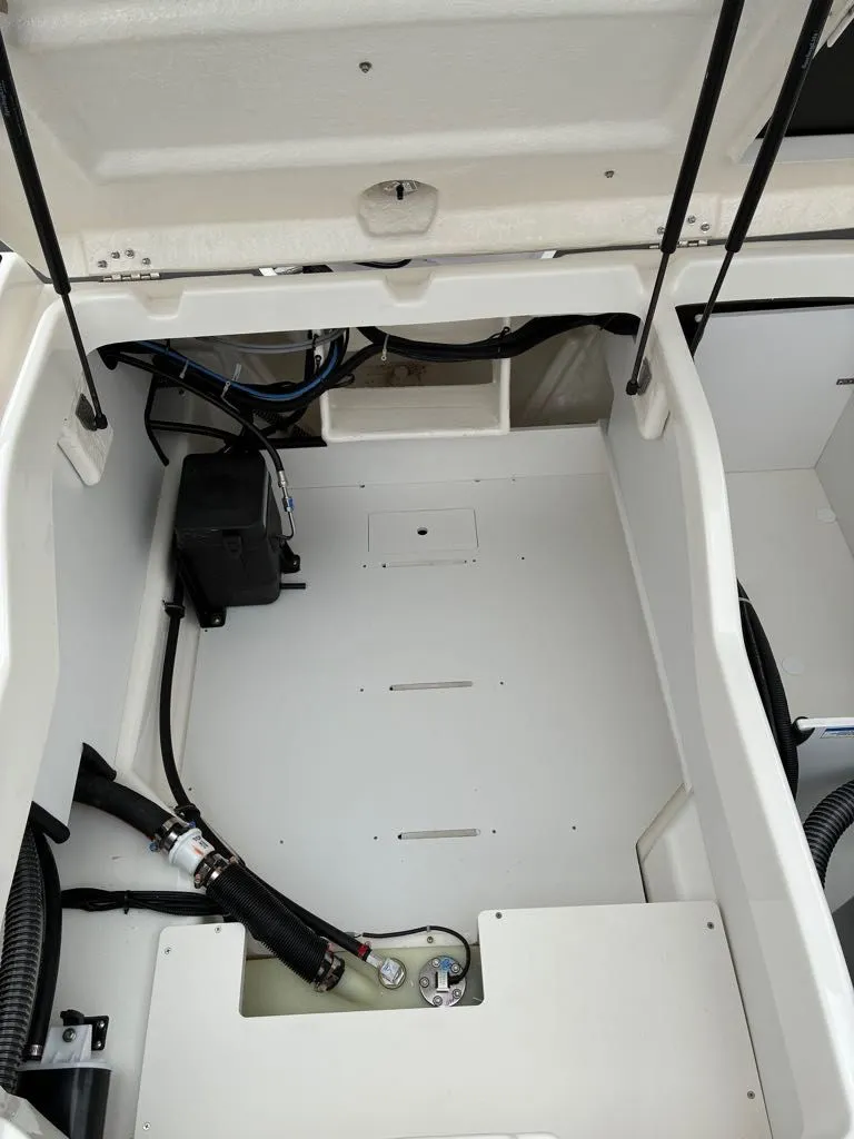 Slide: The Image of Interior of Bayliner D22 boat, model 2026. - 3