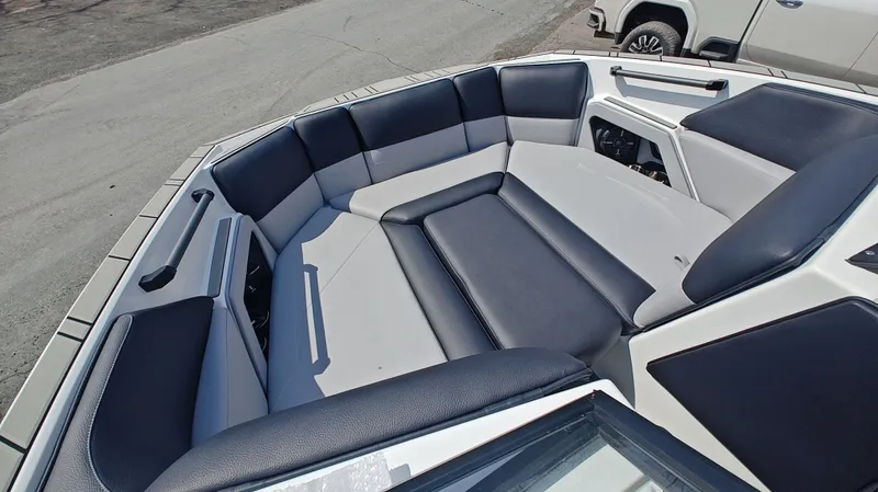 Slide: The Image of 2026 Moomba Max interior with luxurious seating. - 9