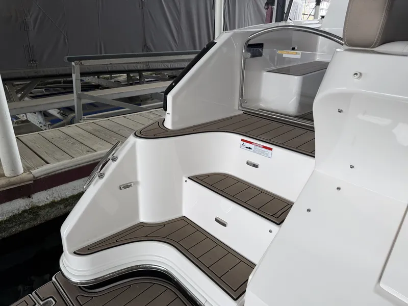 Slide: The Image of 2017 Regal 42 Grande Coupe boat steps and cockpit area. - 14