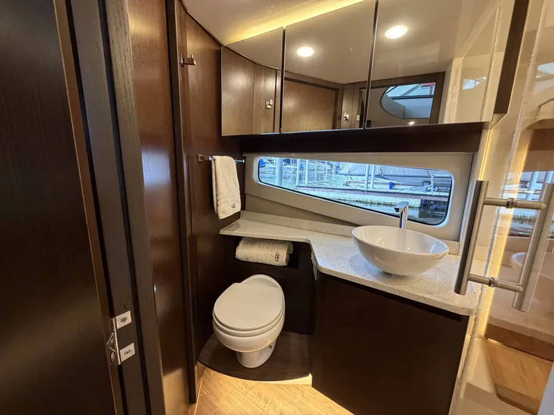 Slide: The Image of Luxurious bathroom in 2017 Regal 42 Grande Coupe yacht. - 38