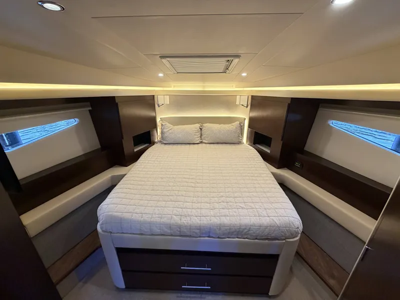 Slide: The Image of Luxurious bedroom in Regal 42 Grande Coupe 2017 yacht. - 40