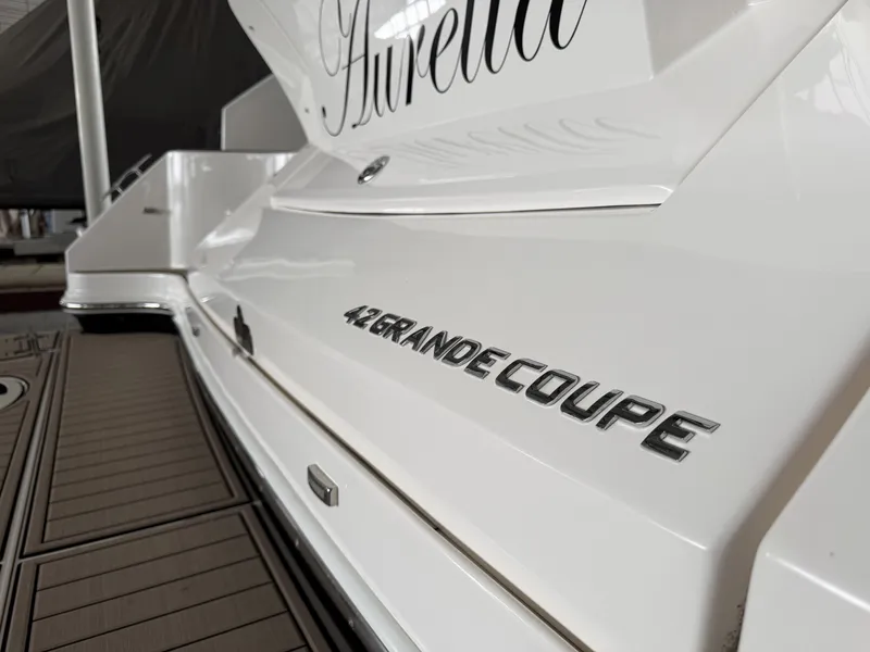 Slide: The Image of Regal 42 Grande Coupe 2017 yacht rear view. - 9