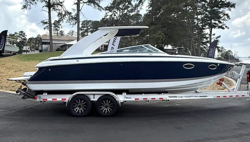 Slide: The Image of 2006 Cobalt 263 boat on trailer, side view. - 3
