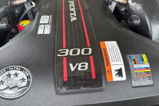 Slide: The Image of Volvo Penta 300 V8 engine in a 2014 Regal 27 FasDeck boat. - 12