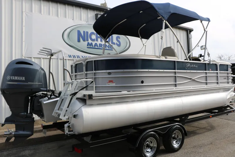 Slide: The Image of 2017 Berkshire 22 E CTS pontoon boat with Yamaha motor at Nichols Marine. - 3