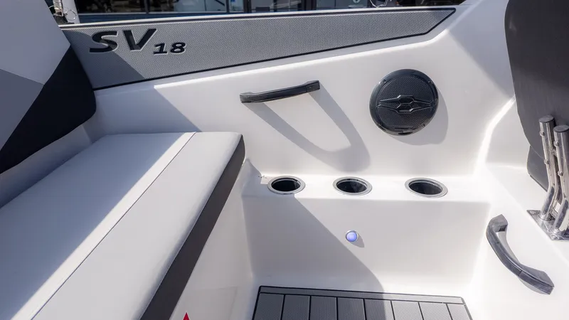 Slide: The Image of Interior of Starcraft SV 18 OB boat, model 2026. - 10
