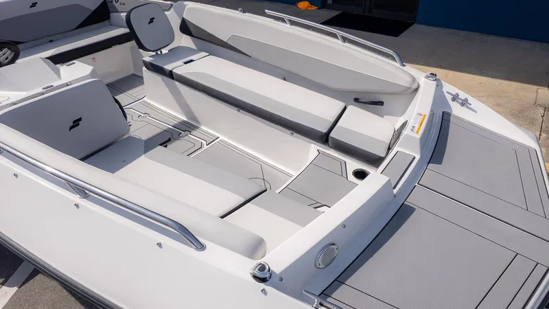 Slide: The Image of Interior of Starcraft SV 18 OB boat, model year 2026. - 15