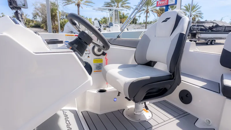 Slide: The Image of Interior of Starcraft SV 18 OB boat, model year 2026. - 21