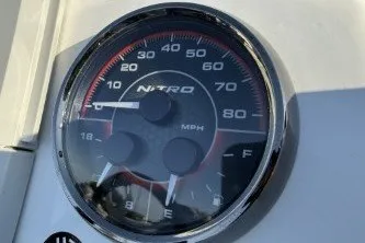 Slide: The Image of 2026 Nitro Z21 XL Pro speedometer displaying speed in MPH. - 10