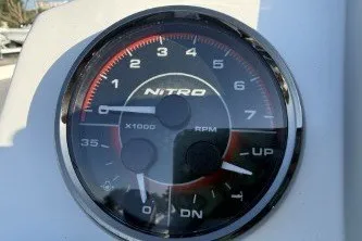 Slide: The Image of 2026 Nitro Z21 XL Pro tachometer displaying RPM gauge. - 8