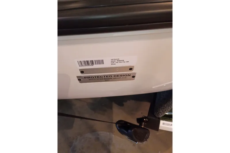 Slide: The Image of 2026 Ranger Z520 boat with protected design label and barcode. - 4