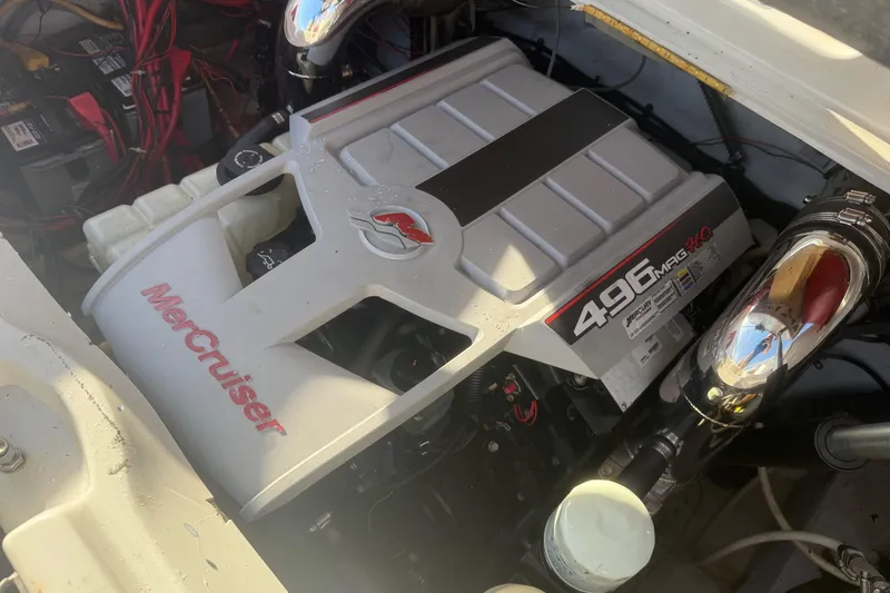 Slide: The Image of MerCruiser 496 Mag HO engine in 2005 Crownline 270 BR boat. - 8