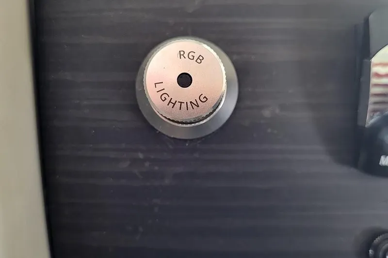 Slide: The Image of RGB lighting control knob on 2023 Bennington L 25 Swingback boat. - 7