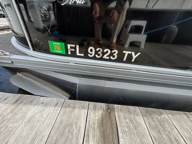 Slide: The Image of 2024 Barletta Aria boat with Florida registration FL 9323 TY. - 7