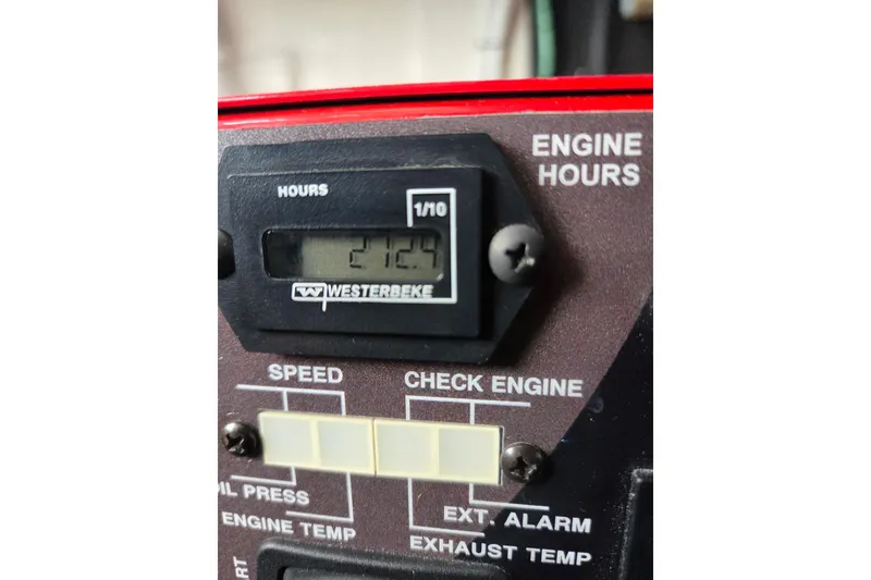 Slide: The Image of Engine hour meter on 2021 Regal 38 Grande Coupe. - 6
