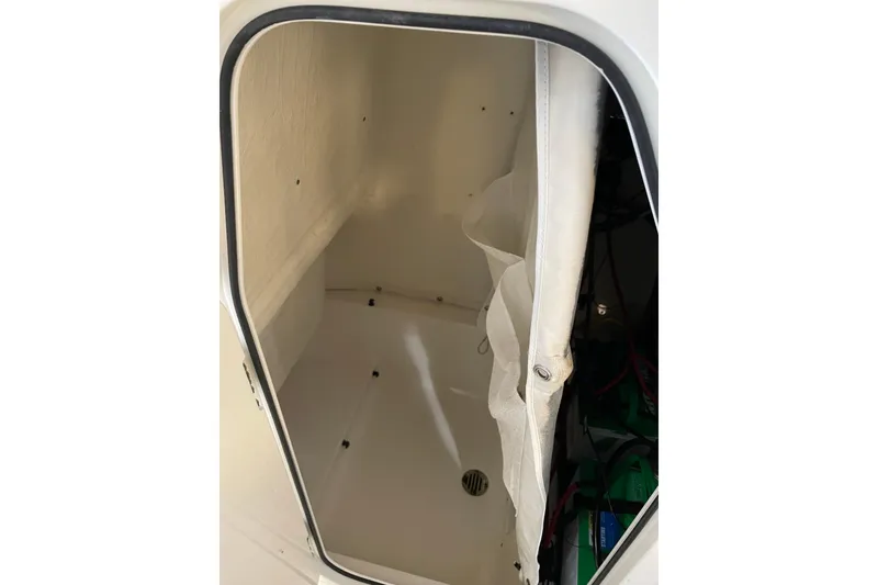 Slide: The Image of Interior storage compartment of 2024 Key West 239 FS boat. - 16