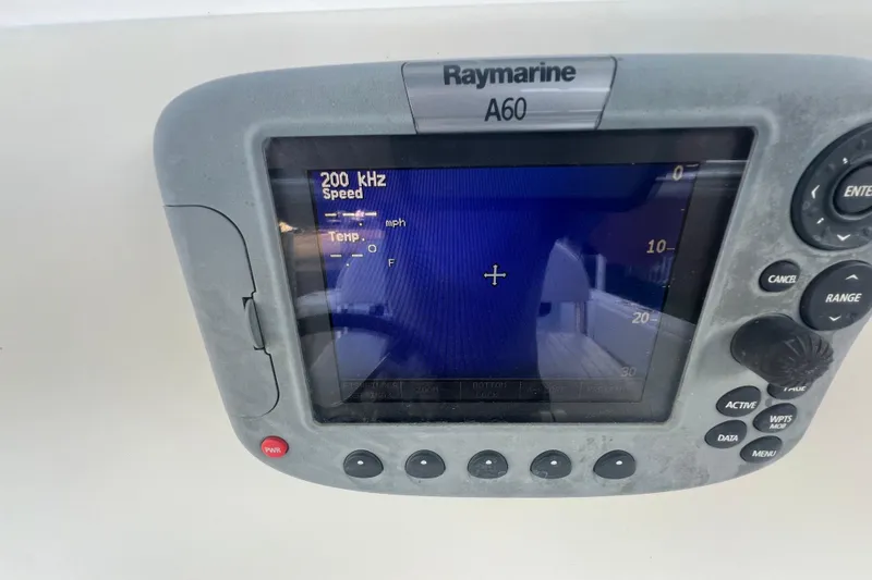 Slide: The Image of Raymarine A60 marine display on 2006 Fountain 23 Center Console boat. - 42