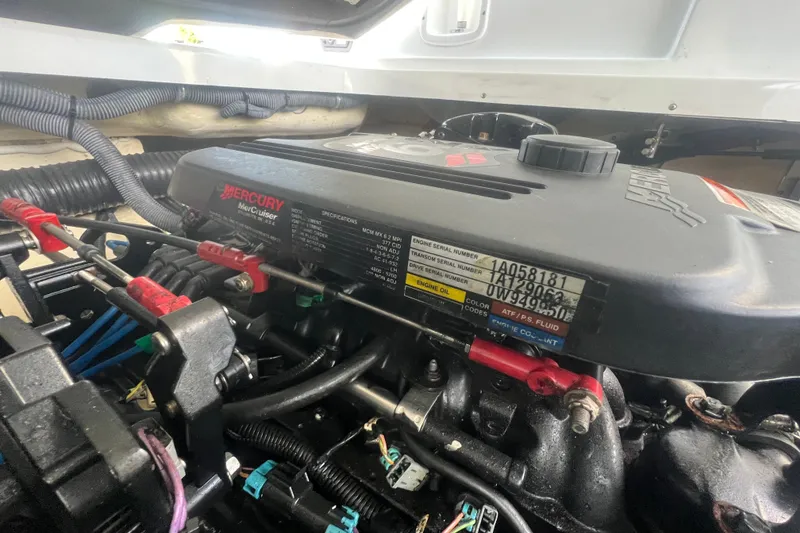 Slide: The Image of Engine compartment of a 2008 Formula 310 Sun Sport with Mercury MerCruiser engine. - 37