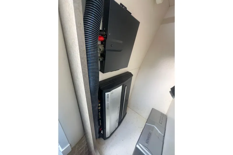 Slide: The Image of Audio equipment installation in a 2008 Formula 310 Sun Sport boat. - 48