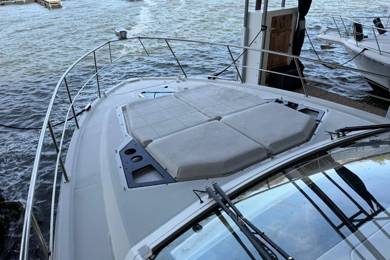 Slide: The Image of Luxurious 2015 Cruisers Yachts 390 Express Coupe interior with spacious seating and elegant design. - 9