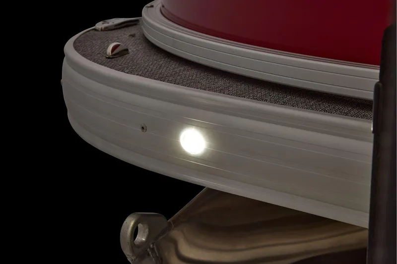 Slide: The Image of Manufacturer Provided Image: 2026 Sun Tracker Fishin' Barge 22 DLX boat detail with illuminated deck light. - 42