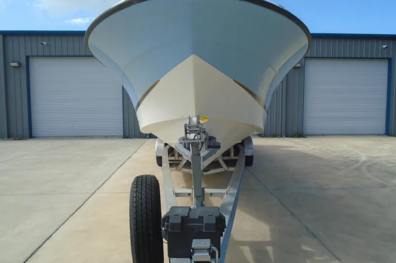 Slide: The Image of 2004 Hydra-Sports Vector 3300 CC boat on trailer, parked outside a storage facility. - 5