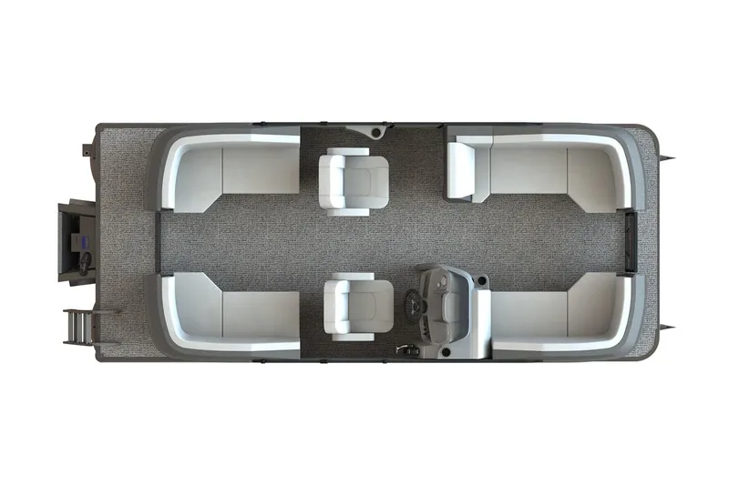 Slide: The Image of Manufacturer Provided Image: Top view of 2026 Starcraft GX 16 R boat interior layout with seating arrangement. - 13