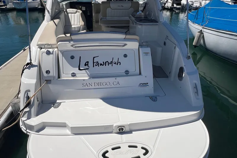Slide: The Image of 2013 Sea Ray Sundancer 280 docked in San Diego marina. - 6