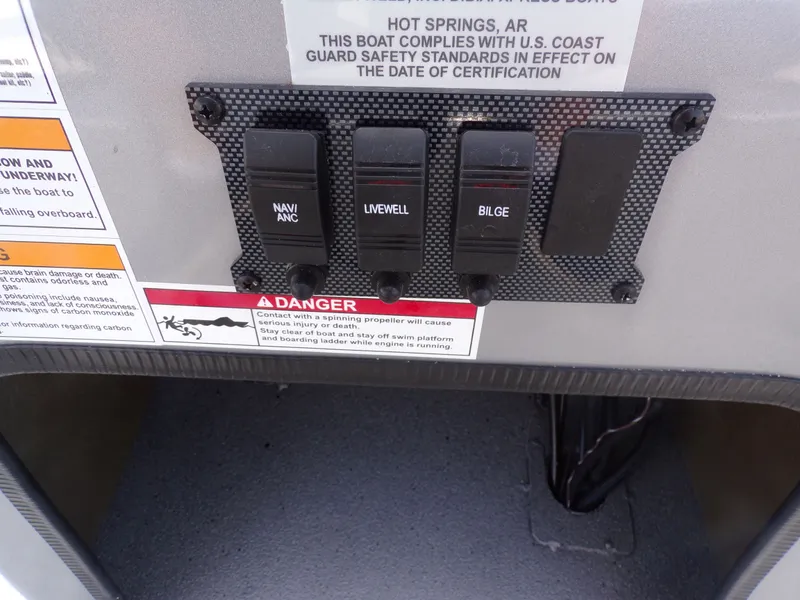Slide: The Image of Switch panel of Xpress XP18CC boat, year 2026. - 16