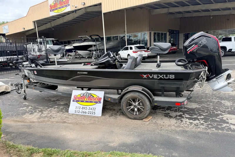 Slide: The Image of 2020 Vexus AVX1880 boat on trailer at South Austin Marine dealership. - 36