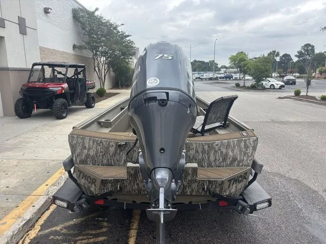 Slide: The Image of 2026 Thor Boats 1860 Lake Hammer Elite with 75 HP engine. - 3