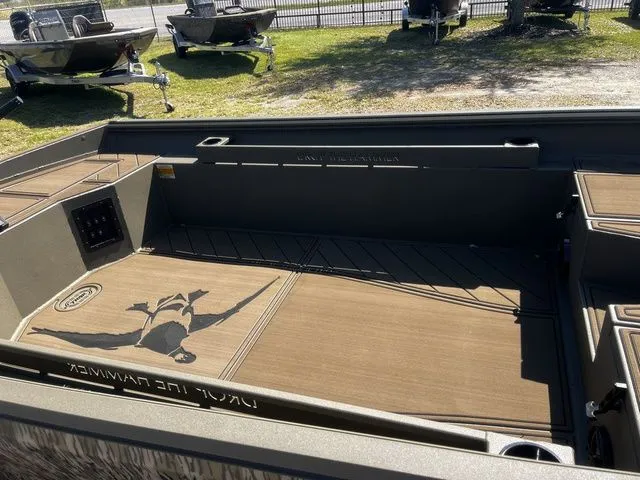 Slide: The Image of Thor Timber Hammer 1860 Tiller Elite 2026, interior view of boat deck. - 4