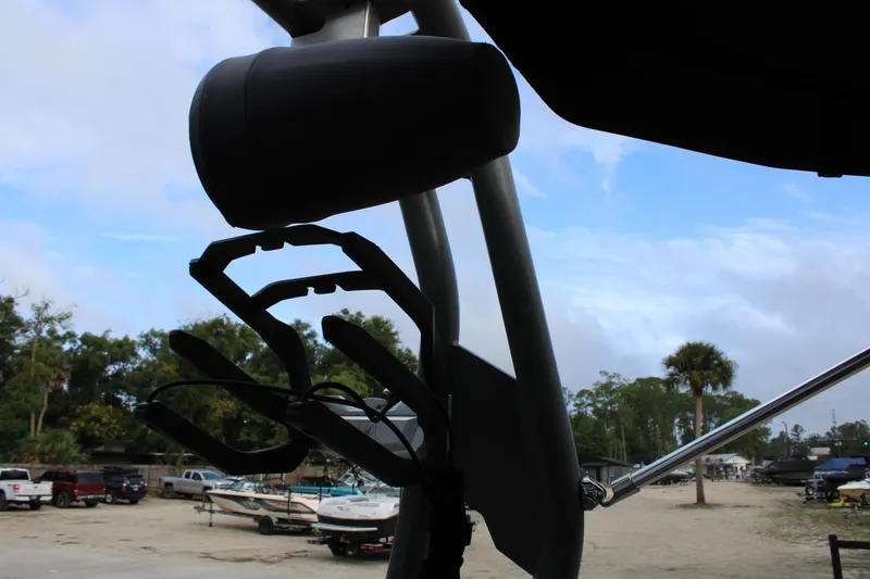 Slide: The Image of 2023 Nautique Super Air Nautique GS20 boat tower with speaker and wakeboard rack. - 17