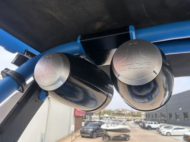 Slide: The Image of JL Audio speakers in a 2018 Supra SL boat. - 26