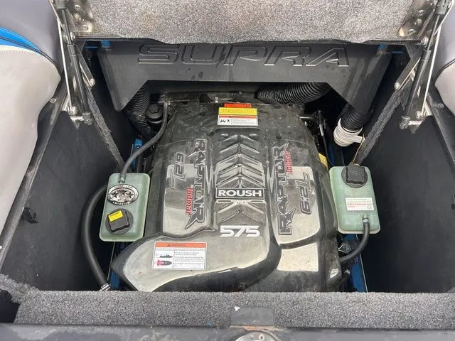 Slide: The Image of Engine compartment of a 2018 Supra SL with Roush 575 engine. - 30