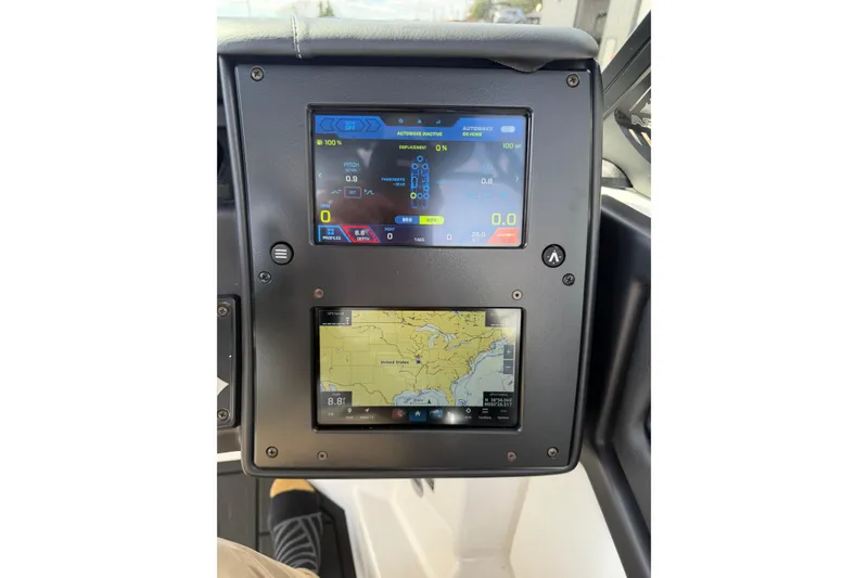 Slide: The Image of 2025 Moomba Makai dashboard with navigation and control screens. - 23